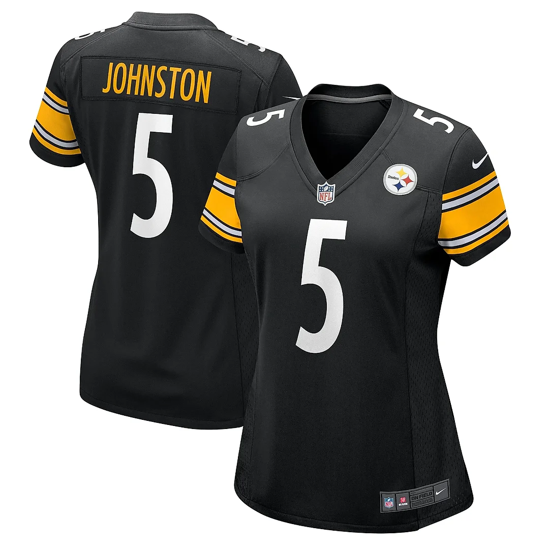 Zennovawear Women's Pittsburgh Steelers Cameron Johnston Black Game Jersey