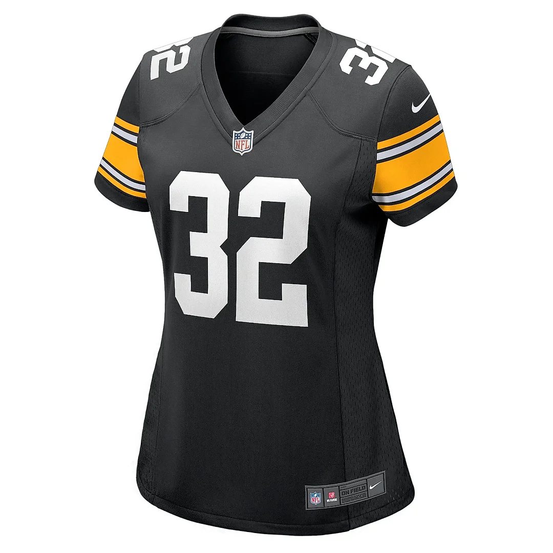 Zennovawear Women's Pittsburgh Steelers Franco Harris Black Alternate Retired Player Jersey