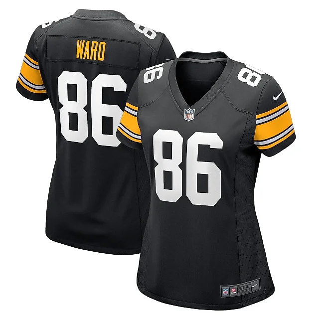 Zennovawear Women's Pittsburgh Steelers Hines Ward Black Retired Player Jersey