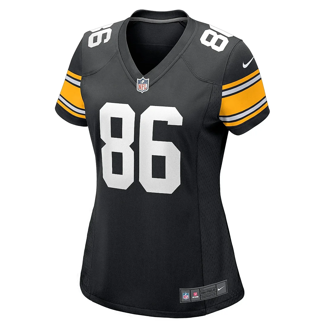 Zennovawear Women's Pittsburgh Steelers Hines Ward Black Retired Player Jersey