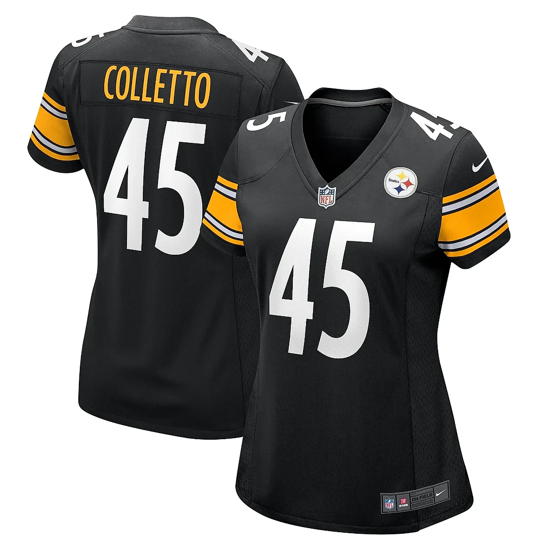 Zennovawear Women's Pittsburgh Steelers Jack Colletto Black Game Jersey