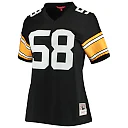 Zennovawear Women's Pittsburgh Steelers Jack Lambert Mitchell & Ness Black Legacy Player Jersey