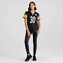 Zennovawear Women's Pittsburgh Steelers Jaylen Warren Black Game Player Jersey