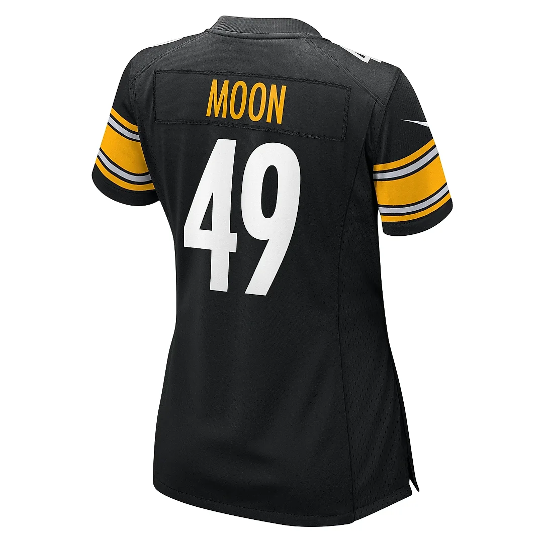 Zennovawear Women's Pittsburgh Steelers Jeremiah Moon Black Game Jersey