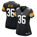 Zennovawear Women's Pittsburgh Steelers Jerome Bettis Black Retired Player Jersey