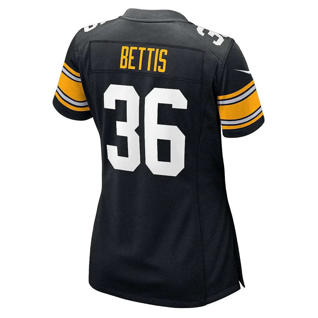 Zennovawear Women's Pittsburgh Steelers Jerome Bettis Black Retired Player Jersey