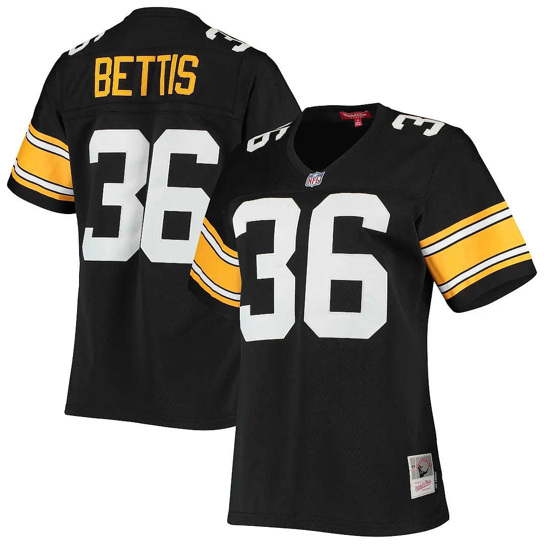 Zennovawear Women's Pittsburgh Steelers Jerome Bettis Mitchell & Ness Black 1996 Legacy Jersey