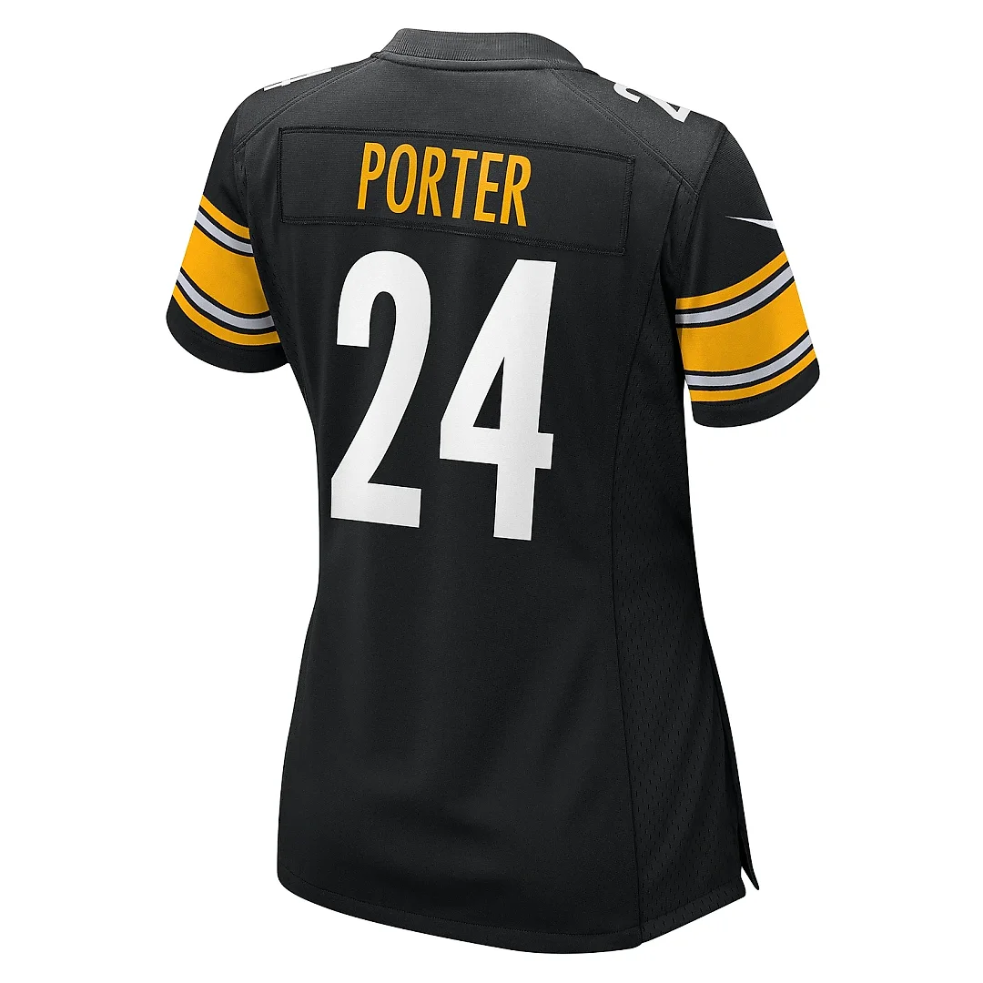 Zennovawear Women's Pittsburgh Steelers Joey Porter Jr. Black Game Jersey