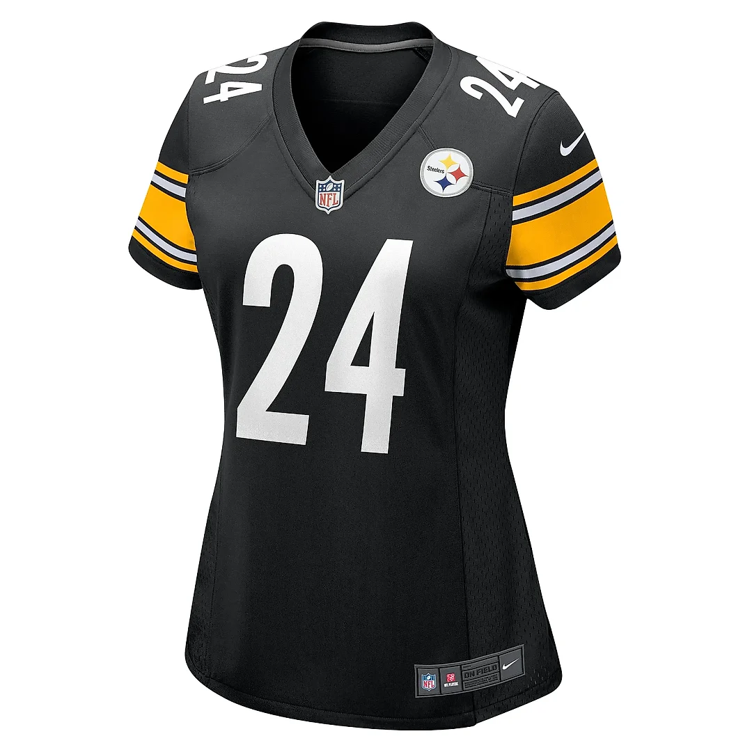 Zennovawear Women's Pittsburgh Steelers Joey Porter Jr. Black Game Jersey