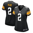 Zennovawear Women's Pittsburgh Steelers Justin Fields Black Alternate Game Jersey