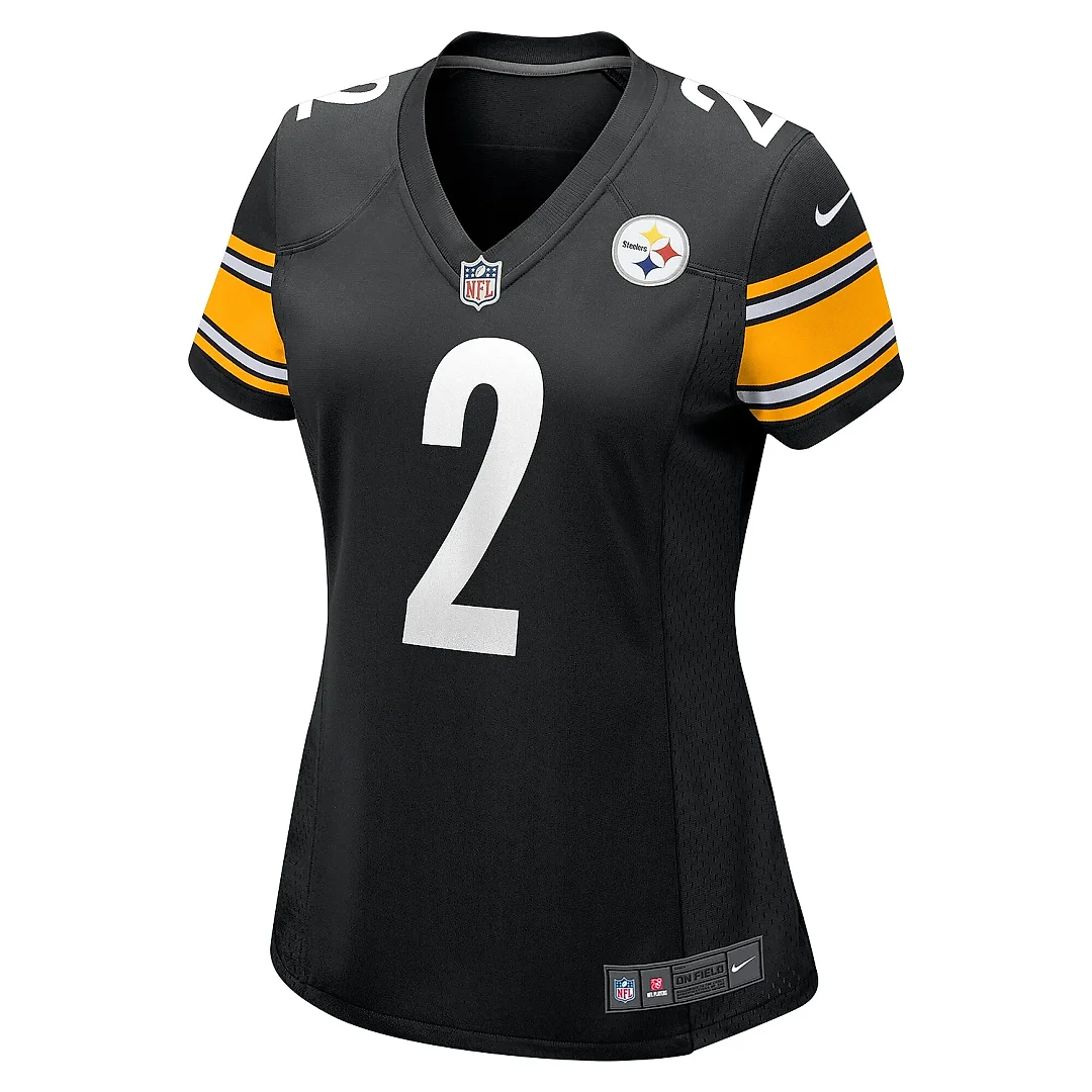 Zennovawear Women's Pittsburgh Steelers Justin Fields Black Game Player Jersey