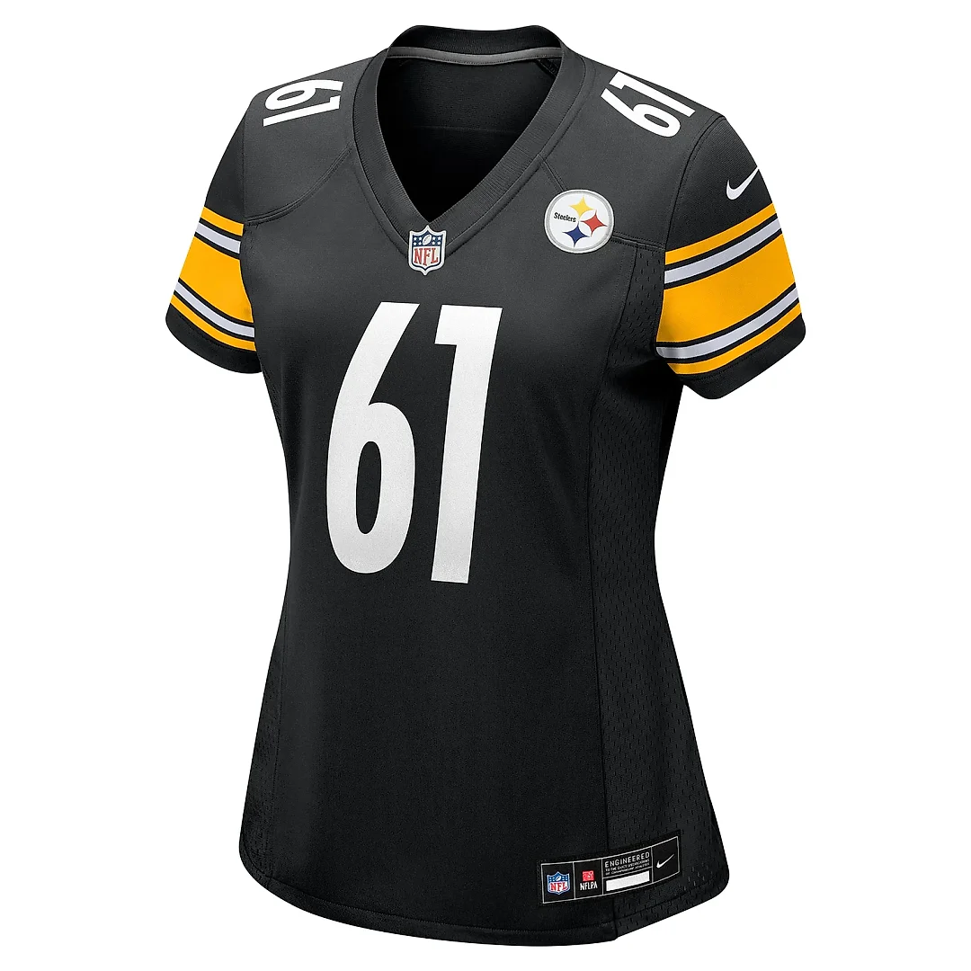 Zennovawear Women's Pittsburgh Steelers Logan Lee Black Game Jersey