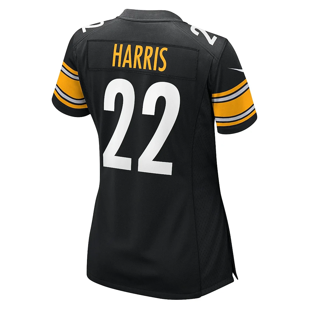 Zennovawear Women's Pittsburgh Steelers Najee Harris Black Team Game Jersey