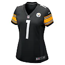 Zennovawear Women's Pittsburgh Steelers Number 1 Bride Black Game Jersey
