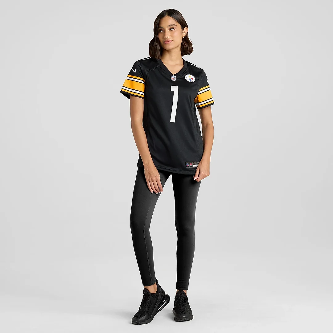 Zennovawear Women's Pittsburgh Steelers Number 1 Bride Black Game Jersey