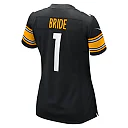 Zennovawear Women's Pittsburgh Steelers Number 1 Bride Black Game Jersey