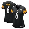 Zennovawear Women's Pittsburgh Steelers Patrick Queen Black Game Player Jersey