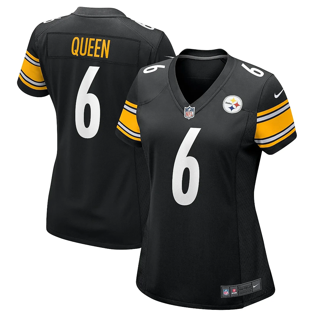 Zennovawear Women's Pittsburgh Steelers Patrick Queen Black Game Jersey