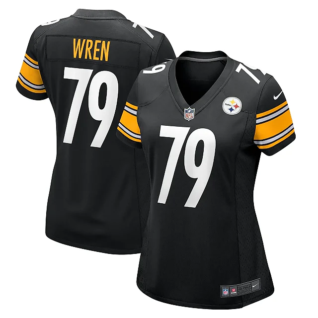 Zennovawear Women's Pittsburgh Steelers Renell Wren Black Game Jersey