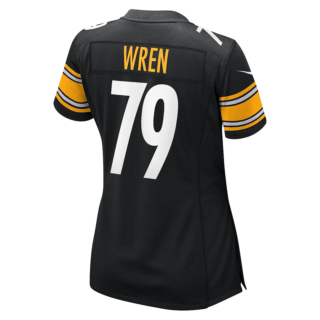 Zennovawear Women's Pittsburgh Steelers Renell Wren Black Game Jersey