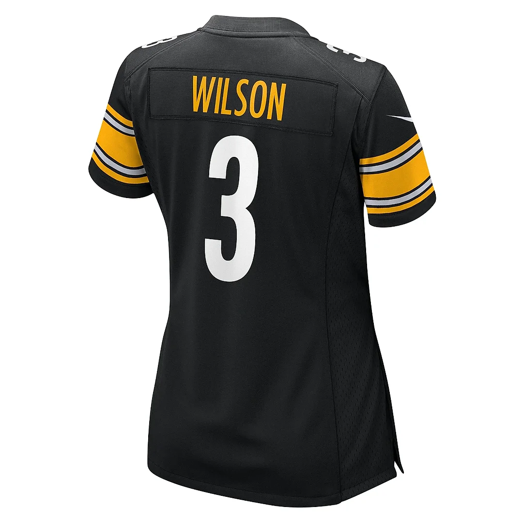 Zennovawear Women's Pittsburgh Steelers Russell Wilson Black Game Jersey