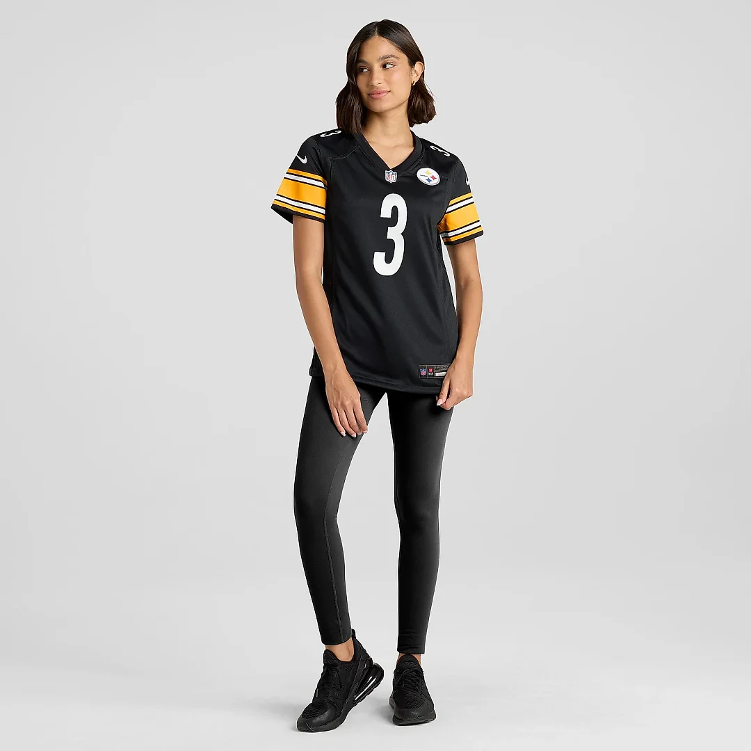 Zennovawear Women's Pittsburgh Steelers Russell Wilson Black Game Jersey