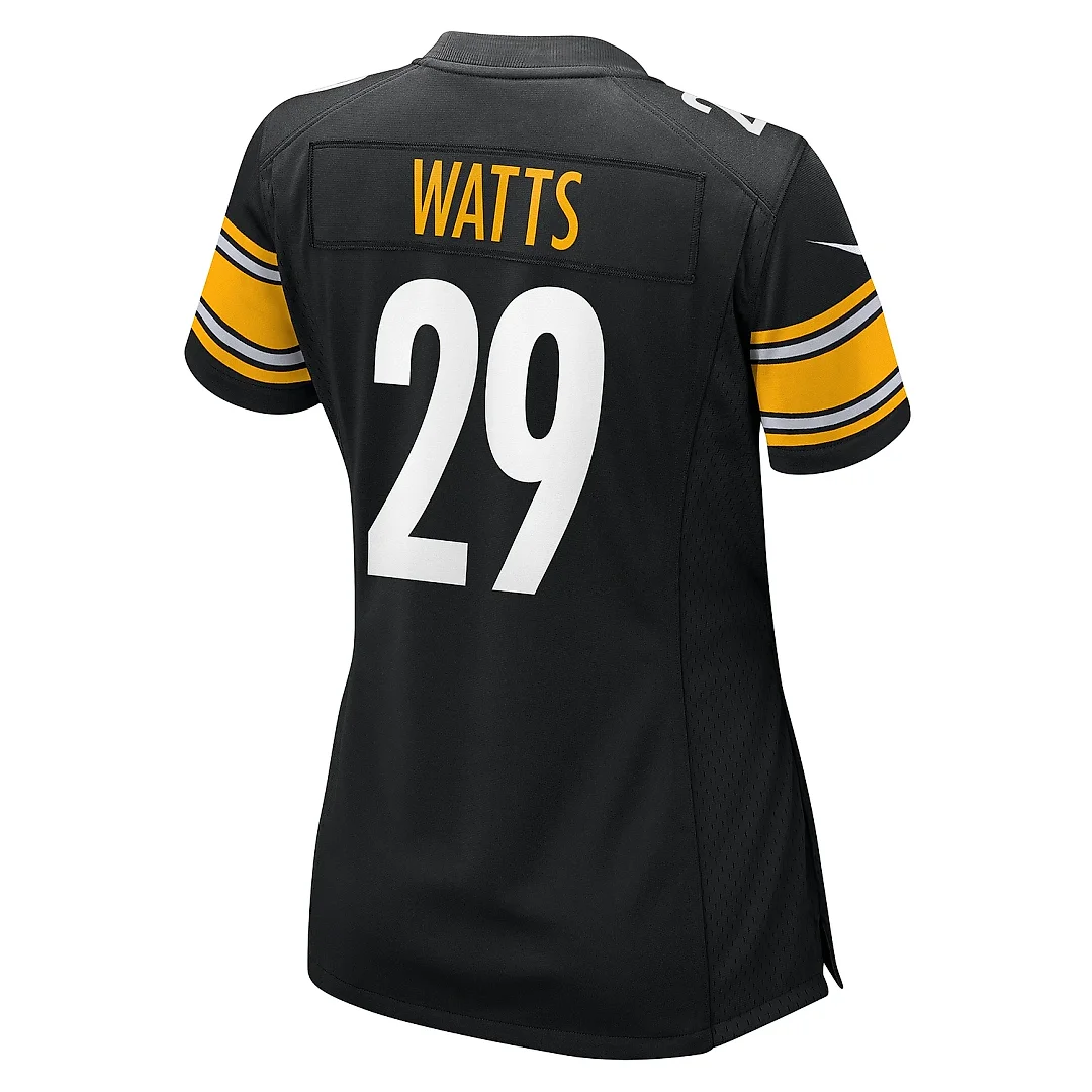 Zennovawear Women's Pittsburgh Steelers Ryan Watts Black Game Jersey