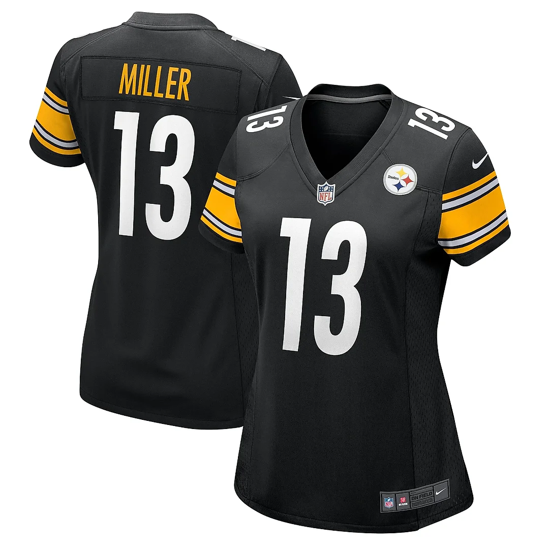 Zennovawear Women's Pittsburgh Steelers Scotty Miller Black Game Jersey