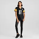 Zennovawear Women's Pittsburgh Steelers Scotty Washington Black Game Jersey