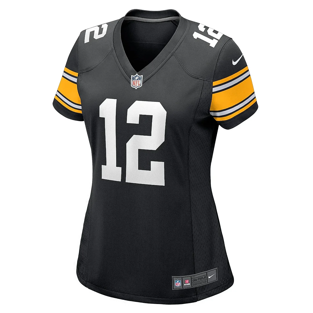 Zennovawear Women's Pittsburgh Steelers Terry Bradshaw Black Retired Player Jersey