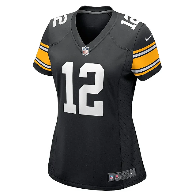 Zennovawear Women's Pittsburgh Steelers Terry Bradshaw Black Retired Player Jersey