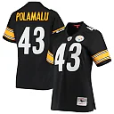 Zennovawear Women's Pittsburgh Steelers Troy Polamalu Mitchell & Ness Black Legacy Team Jersey