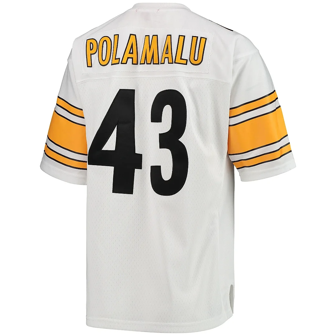 Zennovawear Women's Pittsburgh Steelers Troy Polamalu Mitchell & Ness White 2005 Legacy Team Jersey