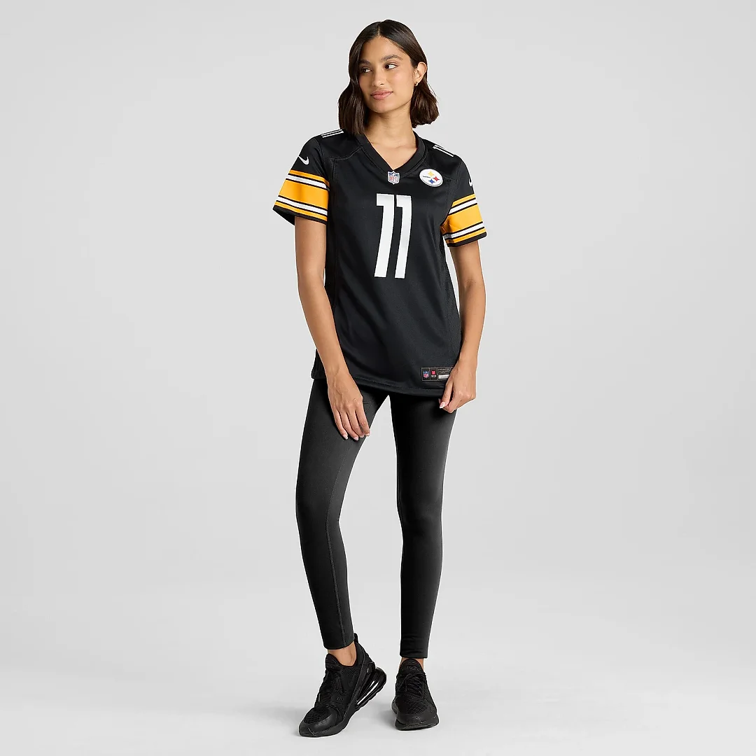 Zennovawear Women's Pittsburgh Steelers Van Jefferson Black Game Jersey