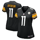 Zennovawear Women's Pittsburgh Steelers Van Jefferson Black Game Jersey