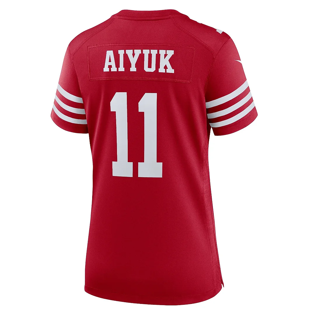 Zennovawear Women's San Francisco 49ers Brandon Aiyuk Scarlet Game Player Jersey