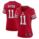 Zennovawear Women's San Francisco 49ers Brandon Aiyuk Scarlet Game Player Jersey