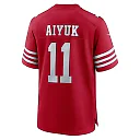 Zennovawear Women's San Francisco 49ers Brandon Aiyuk Scarlet Team Game Player Jersey