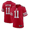 Zennovawear Women's San Francisco 49ers Brandon Aiyuk Scarlet Team Game Player Jersey
