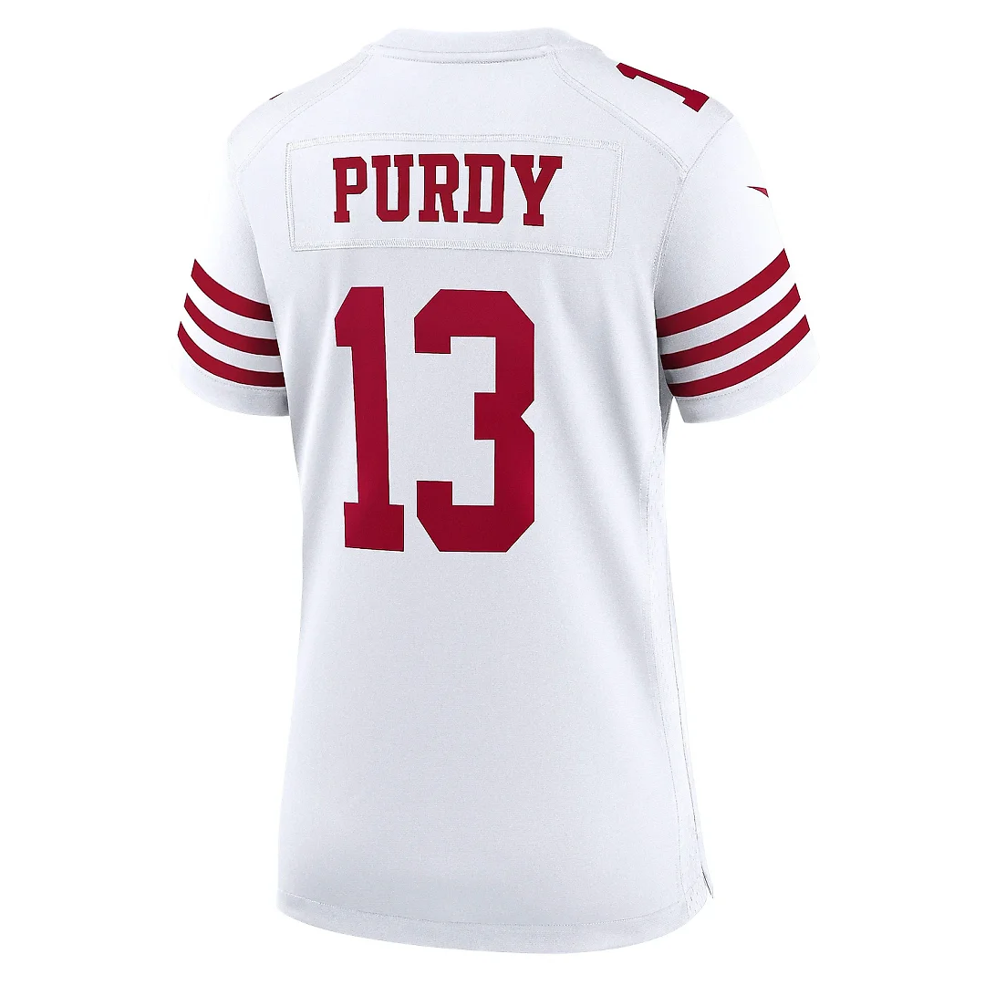 Zennovawear Women's San Francisco 49ers Brock Purdy White Game Jersey
