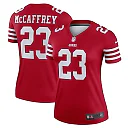 Zennovawear Women's San Francisco 49ers Christian McCaffrey Scarlet Legend Player Performance Top