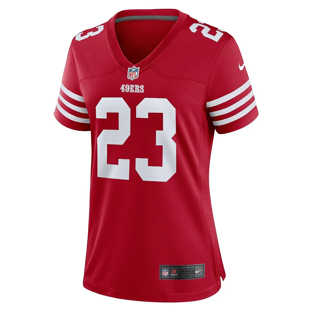 Zennovawear Women's San Francisco 49ers Christian McCaffrey Scarlet Player Jersey