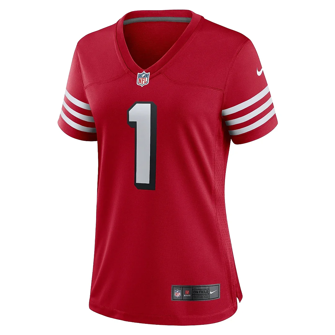 Zennovawear Women's San Francisco 49ers Deebo Samuel Sr Scarlet Alternate Game Jersey