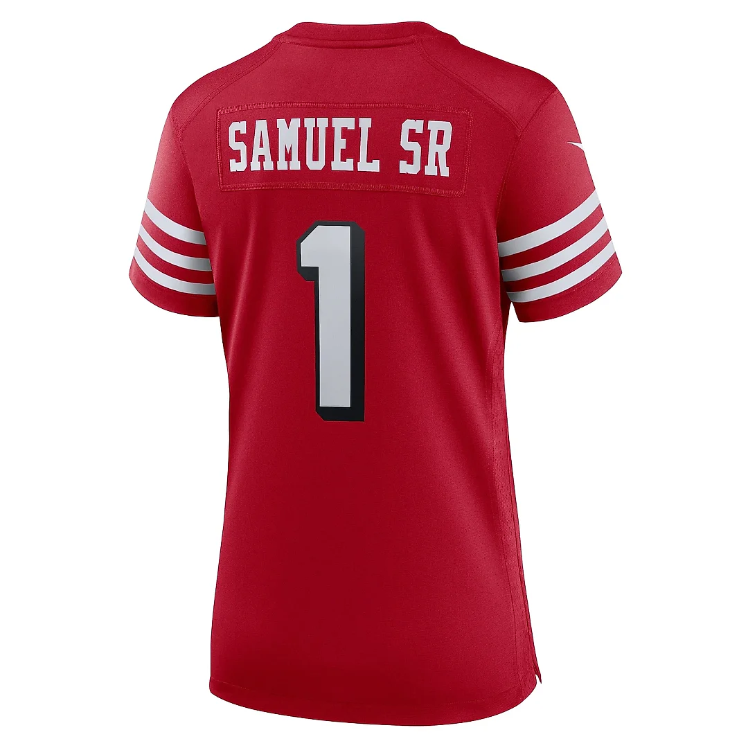 Zennovawear Women's San Francisco 49ers Deebo Samuel Sr Scarlet Alternate Game Jersey