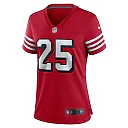 Zennovawear Women's San Francisco 49ers Elijah Mitchell Scarlet Alternate Team Game Jersey