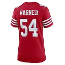 Zennovawear Women's San Francisco 49ers Fred Warner Scarlet Game Player Jersey