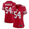Zennovawear Women's San Francisco 49ers Fred Warner Scarlet Game Player Jersey