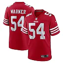 Zennovawear Women's San Francisco 49ers Fred Warner Scarlet Team Game Player Jersey