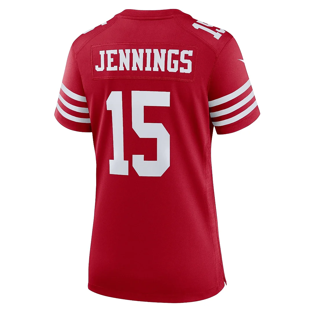 Zennovawear Women's San Francisco 49ers Jauan Jennings Scarlet Game Jersey