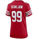 Zennovawear Women's San Francisco 49ers Javon Kinlaw Scarlet Player Jersey